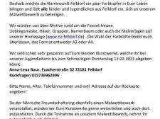 Flyer Malwettbewerb 2021